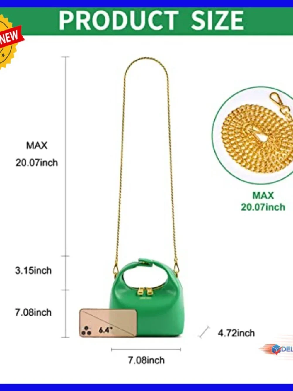 Small Vegan Leather Hobo Crossbody Bag with Top Handle, Mini Purse